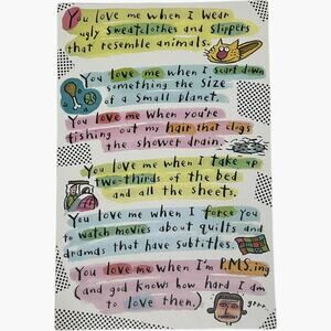 Tender Thoughts Sweetest Day Card Humor Love Card